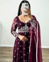 Lg 1796 Faux Georgette Amarkali Heavy Readymade Suits Catalog